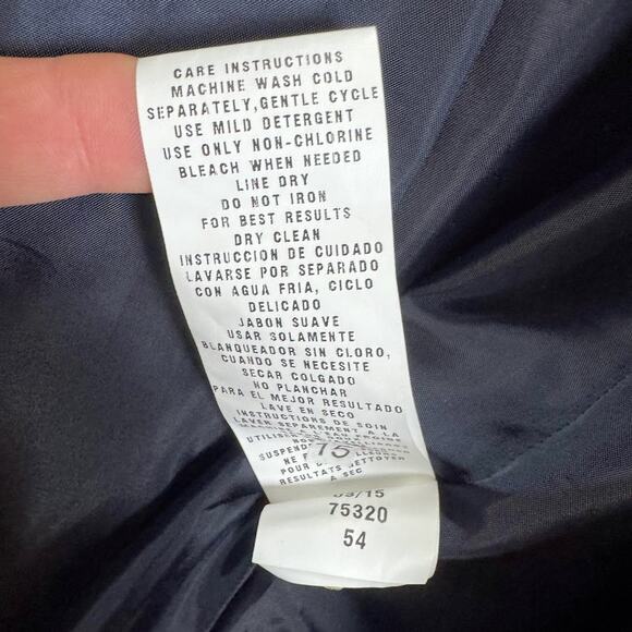 Tailored by Rothschild Winter Pea Coat Hooded Navy Girls sz 12 - Picture 6 of 10